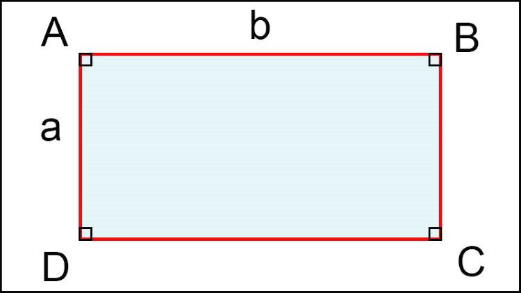 Công thức tính diện tích hình chữ nhật